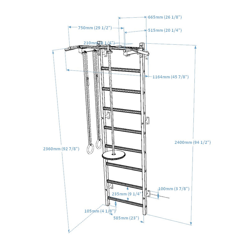 BenchK - Series 7 721 + A076/A204 Wall Bar With Accessories