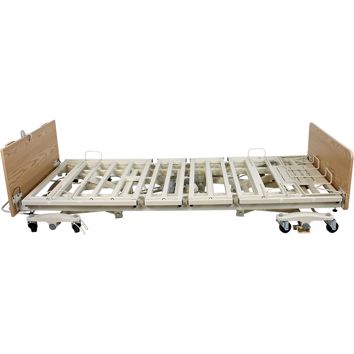 Dynarex DB300 Bariatric LTC 5 Function Low Bed Wood Boards Cherry