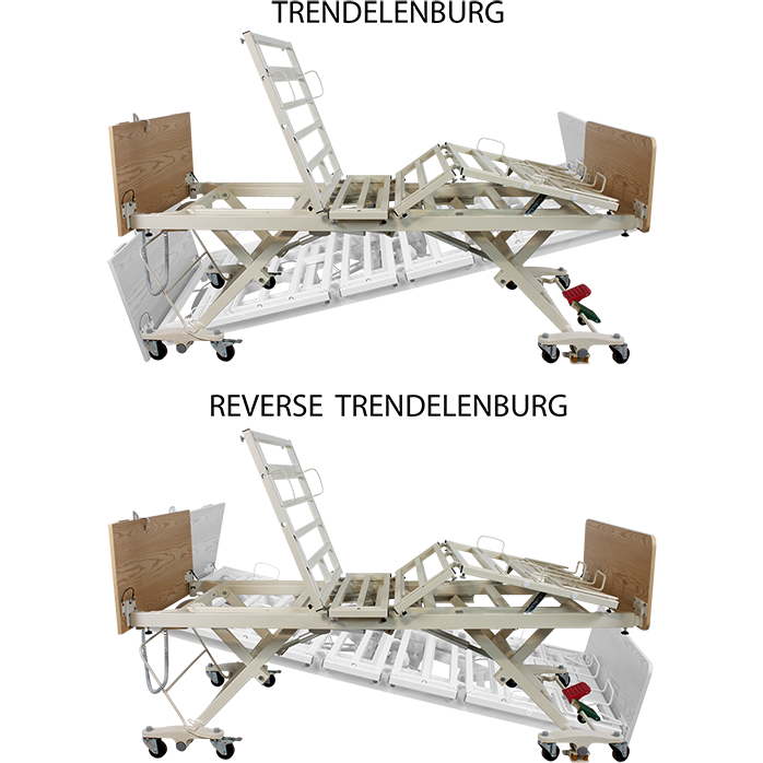 Dynarex DB300 Bariatric LTC 5 Function Low Bed