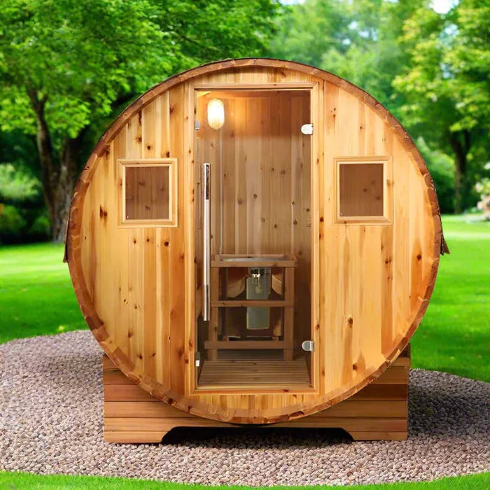 Solace 2-Person Traditional Barrel Sauna