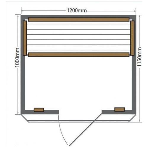 Sunray Evansport 2-person Indoor Infrared Sauna