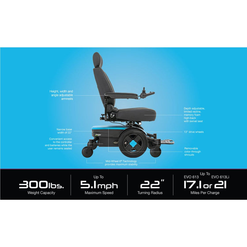 Pride Jazzy Evo 613 Power Chair