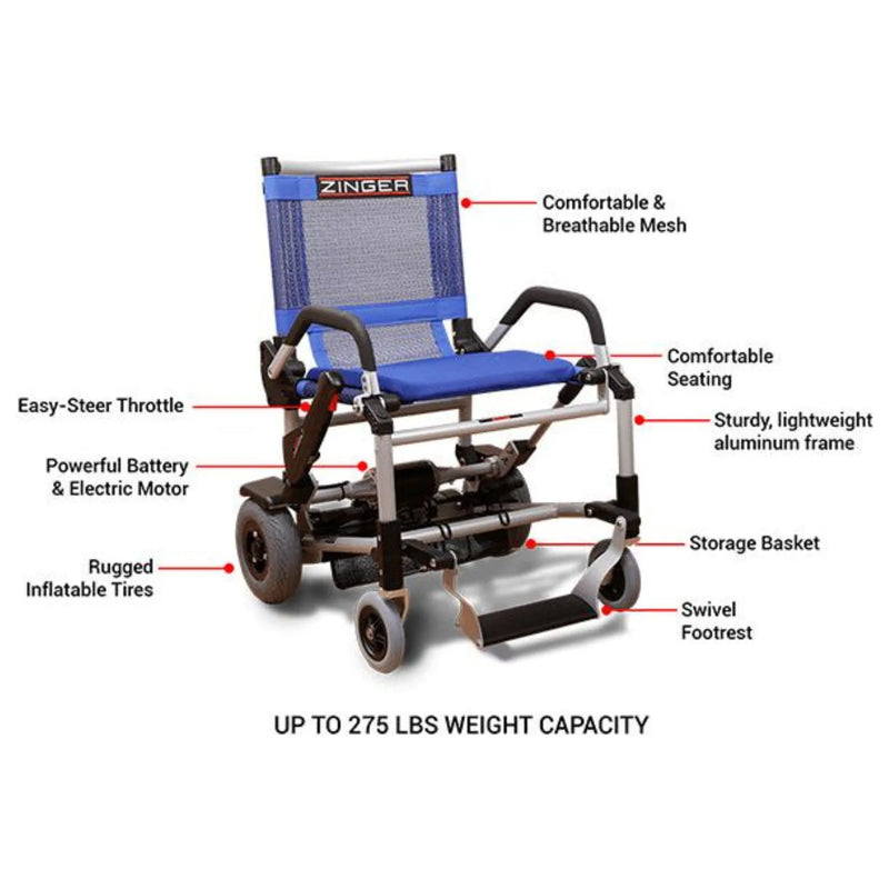 Journey Zinger Folding Power Chair Two-Handed Control