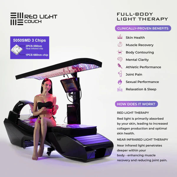 Cryonick Factory CryoStar InfraCouch – Advanced Red Light Therapy Recliner