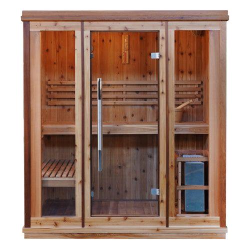 Sunray The Hampton 3 Person Indoor Traditional Sauna Double Bench