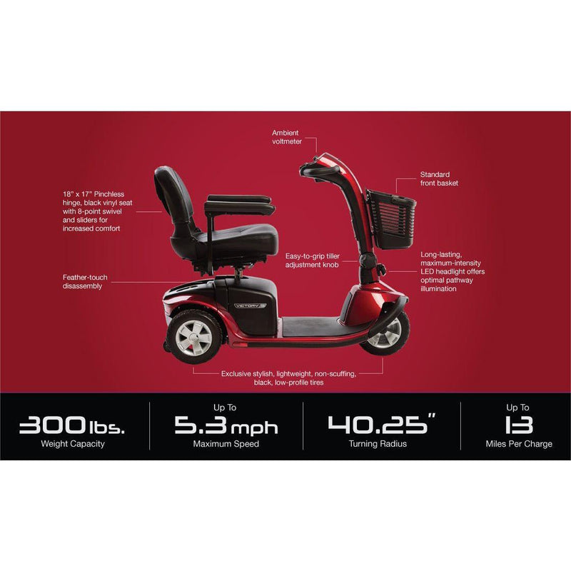 Pride Victory 9 - 3 Wheel Scooter