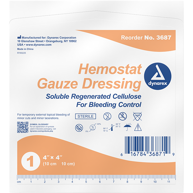 Dynarex Hemostat Gauze Dressing