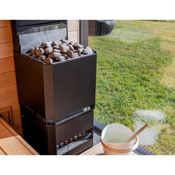Saunum Air L 13 Air L Series, 13kW Sauna Heater w/Climate Equalizer, Black