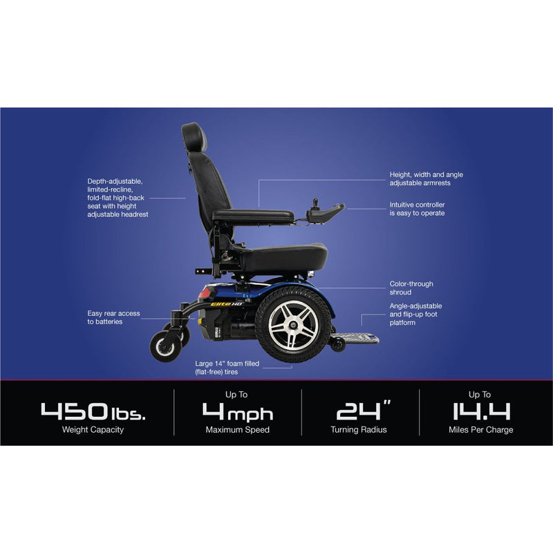 Pride Jazzy Elite HD Power Chair