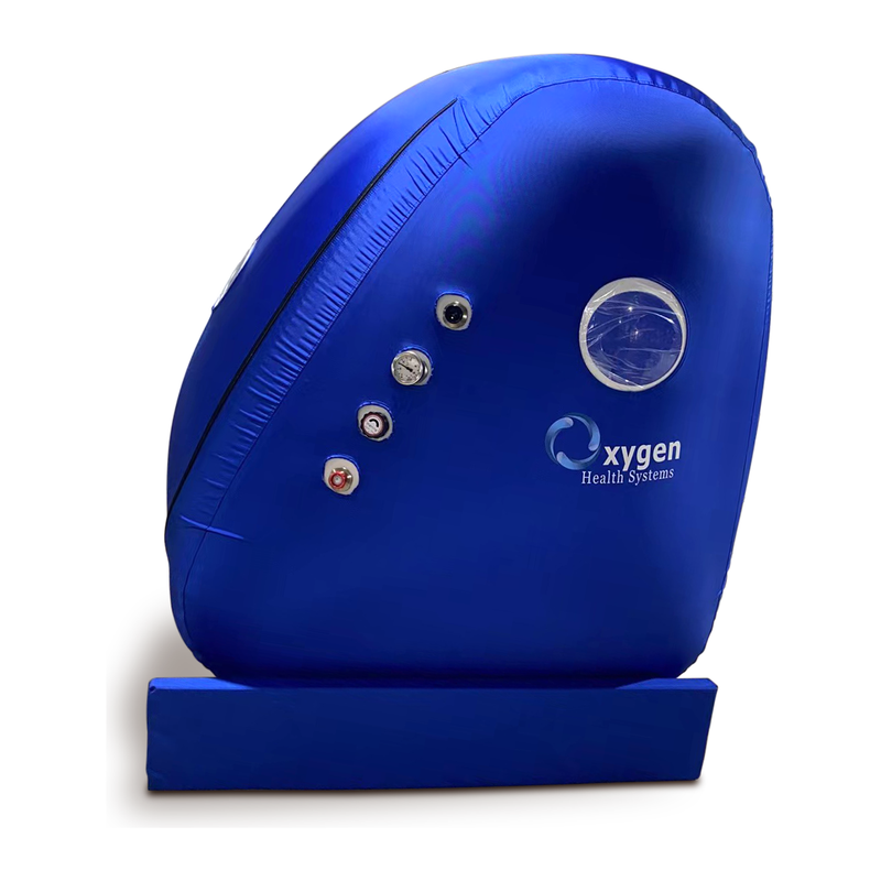 Oxygen Health Systems Hyperbaric Vertical Chamber Wheel Chair Ready MC4000U Model U-Shape Zipper 1.3 ATA