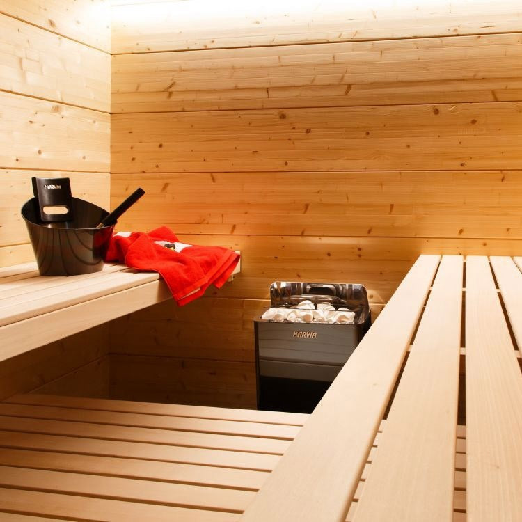 Harvia The Wall SW60 The Wall Series 6kW Sauna Heater, Black