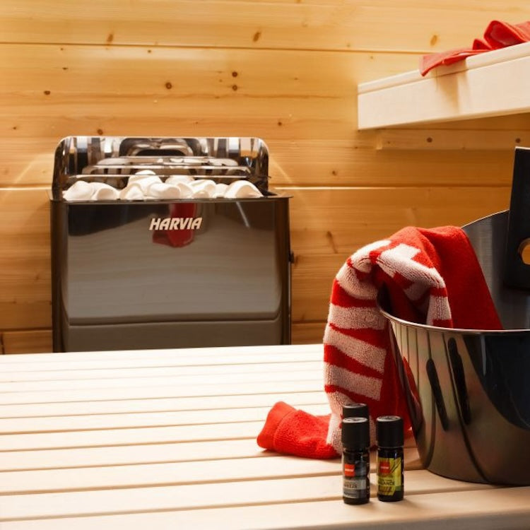 Harvia The Wall SW60 The Wall Series 6kW Sauna Heater, Black