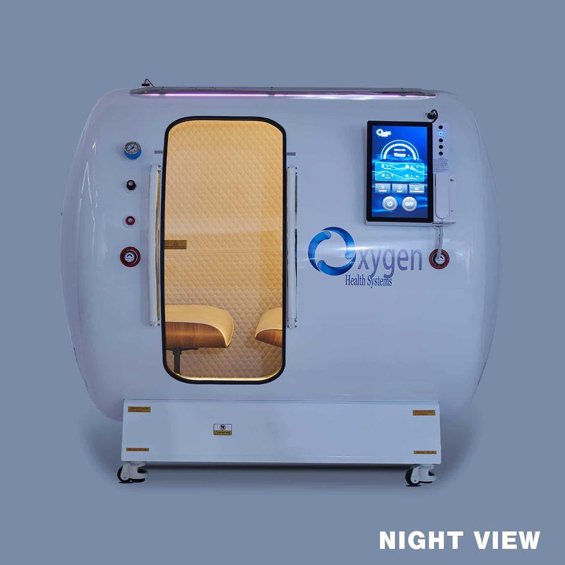 O2 Walk Test Set Up Oxygen Health Systems 44D 2.0 ATA Multiplace Walk-in Hard Shell Oxygen ...