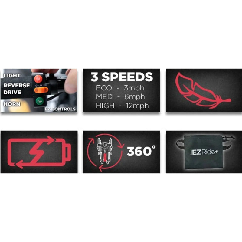 Shield Innovations  EZRide+ Lightweight Electric Mobility Power Assist Attachment