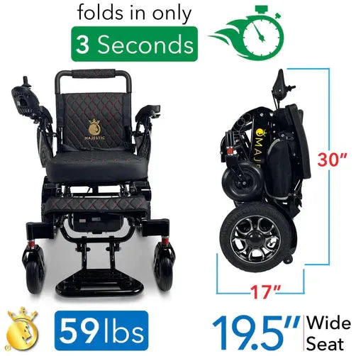 ComfyGo IQ-7000 MAJESTIC Remote Control Folding Electric Wheelchair