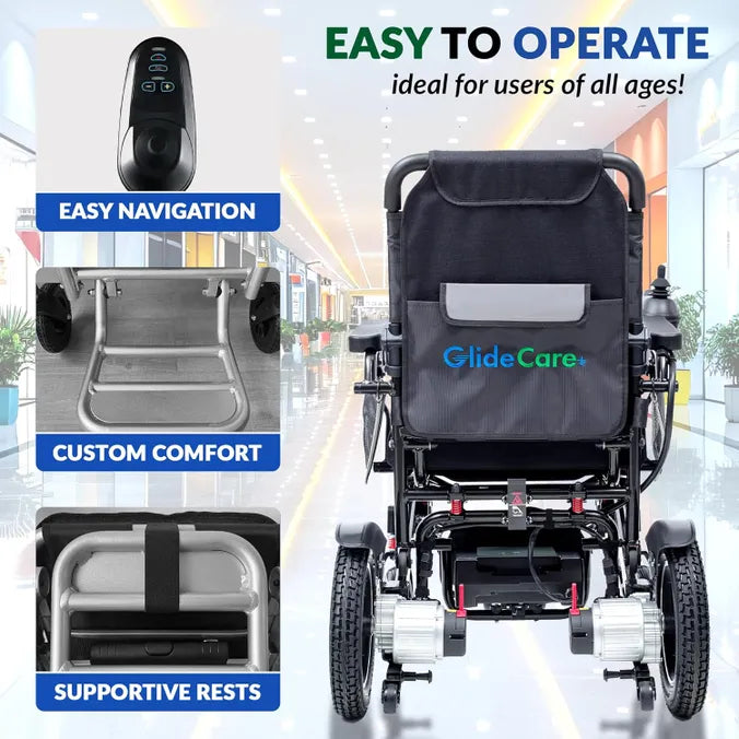 Glide Care G-6 Foldable Foldable Electric Wheelchair