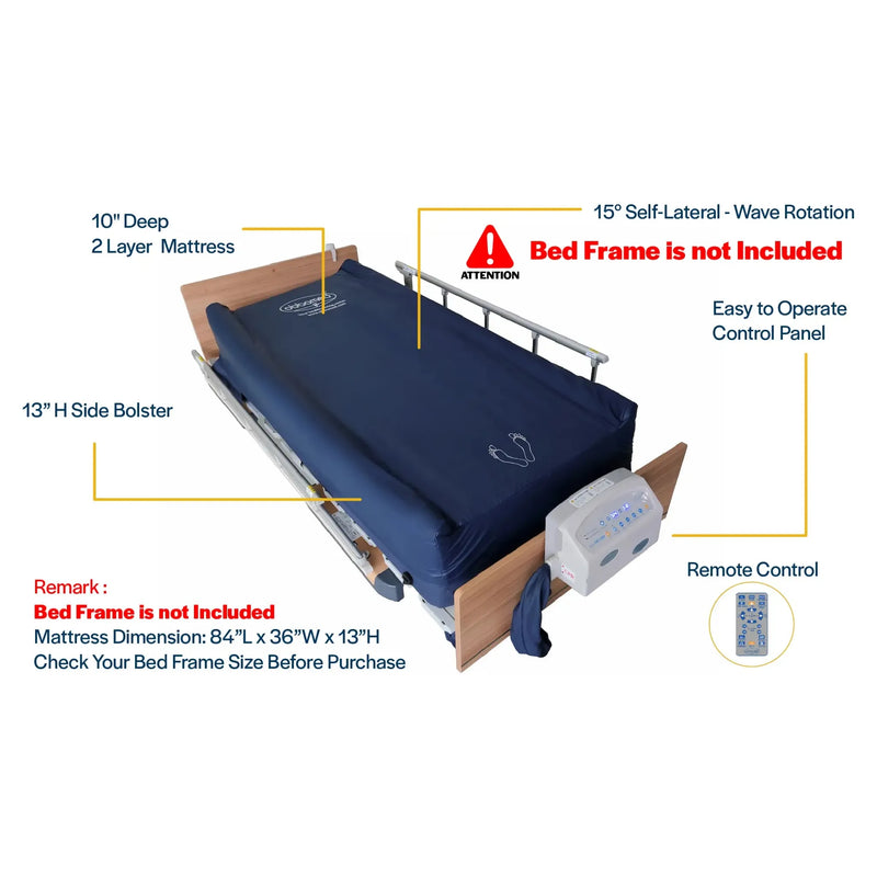 ObboMed OB-2600 Standard Air Mattress – 10” Alternating Self-Rotation
