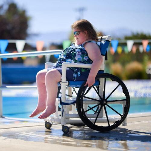 Aqua Creek Pool Access Chair with Mesh Seat