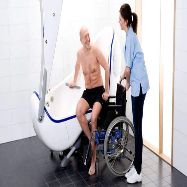 Arjo Parker Patient Bathing System Height-Adjustable Sitting and Recline Bathing