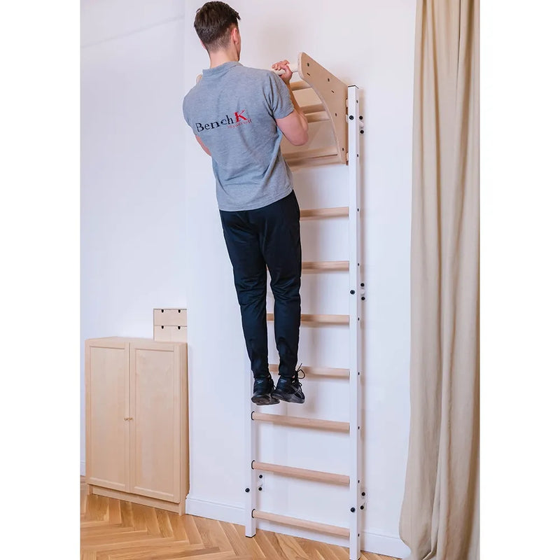BenchK - Series 7 711 Wall Bars With Wooden Pull Up Bar