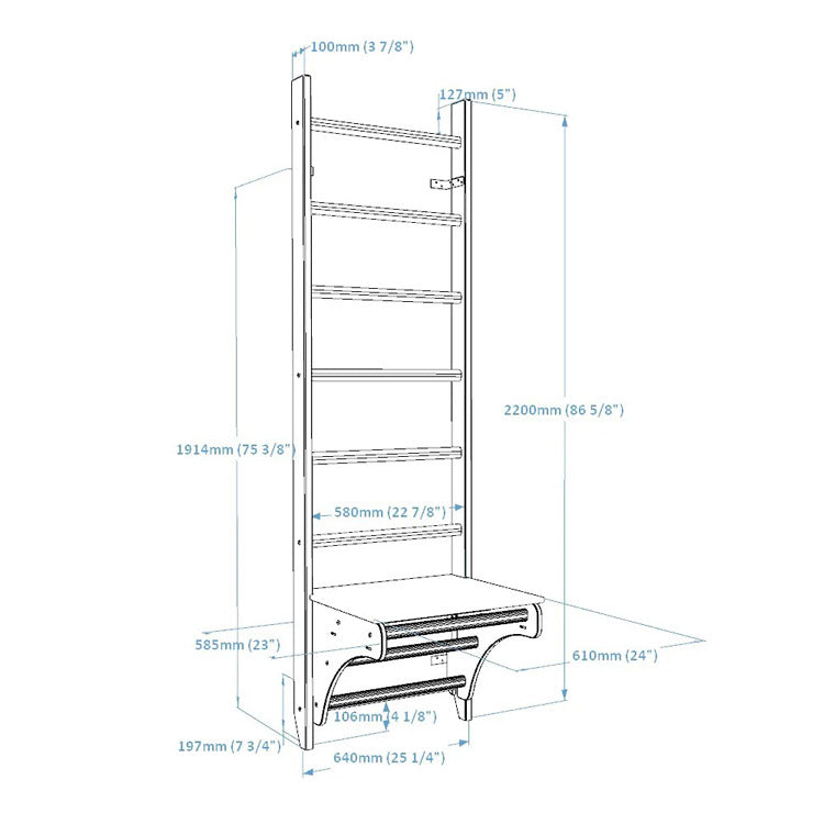 BenchK - Series 1 112 Wall Bars with Desk