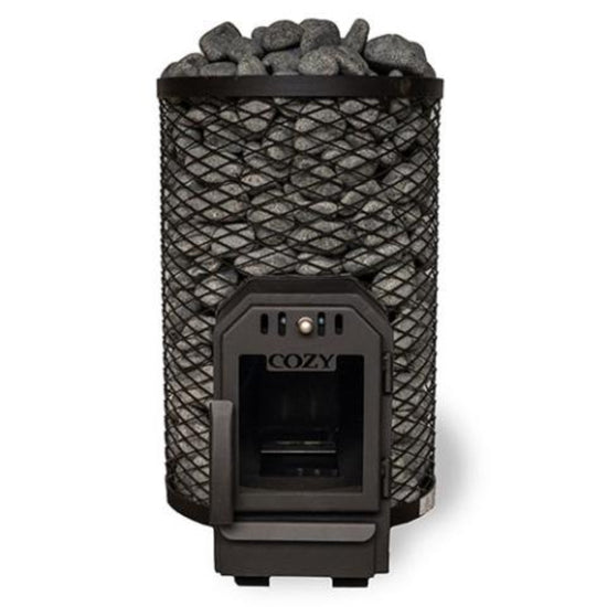 Cozy Heat O Through-Wall Pkg Wood-Burning Sauna Stove Package, Up to 18kW
