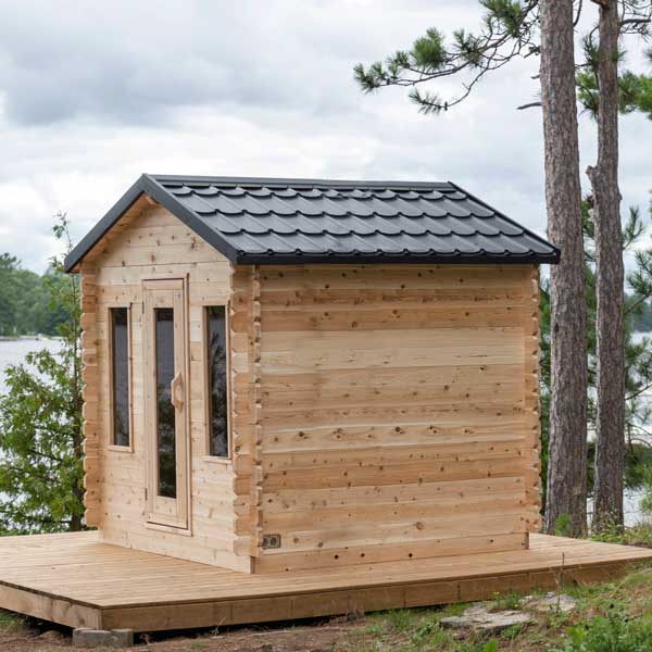 Dundalk Leisurecraft CT Georgian 6 Person Cabin Sauna CTC88W