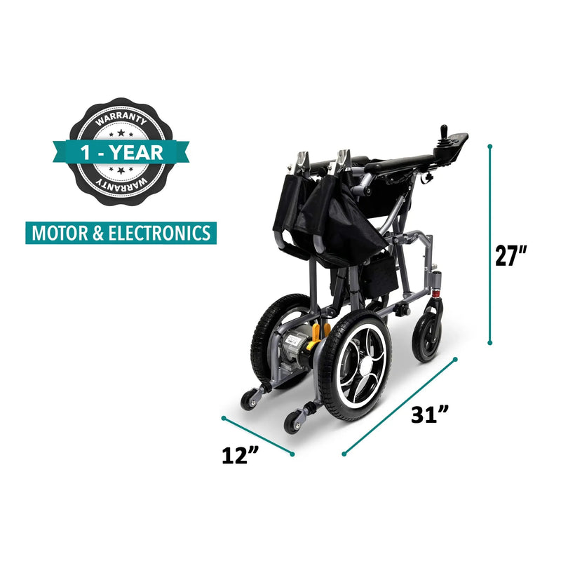 X-7 ComfyGO Ultra-Lightweight Dual Battery Electric Wheelchair