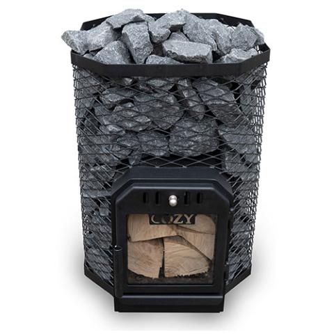 Cozy Heat Pkg Wood-Burning Sauna Stove Package, Up to 18kW