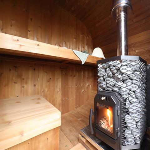 Cozy Heat Pkg Wood-Burning Sauna Stove Package, Up to 18kW