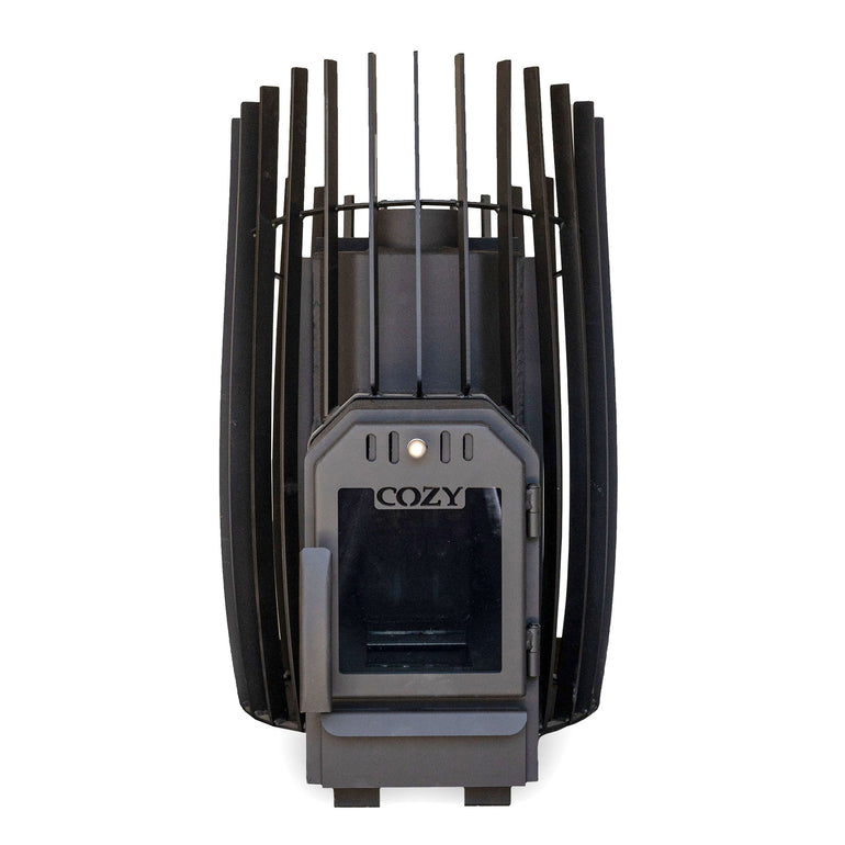 Cozy Heat SW Through-Wall Pkg Wood-Burning Sauna Stove Package, Up to 18kW