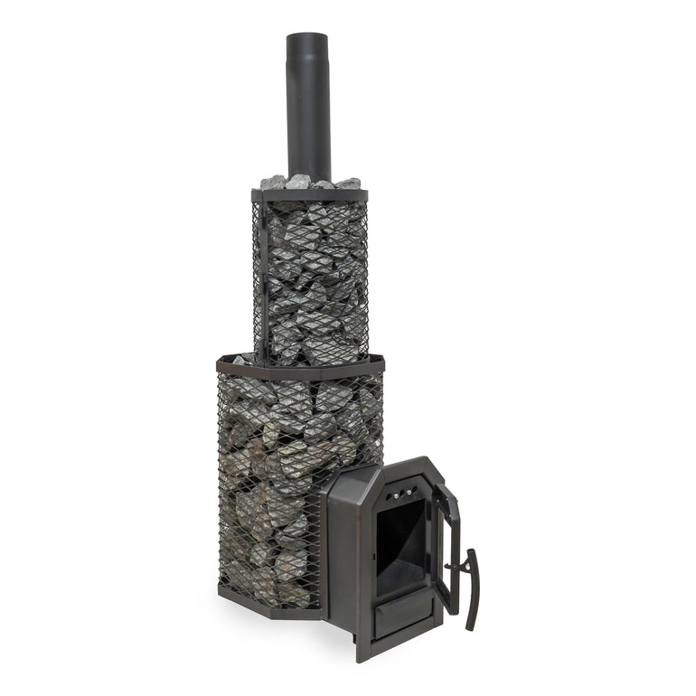 Cozy Heat Through-Wall Pkg Wood-Burning Sauna Stove Package, Up to 18kW