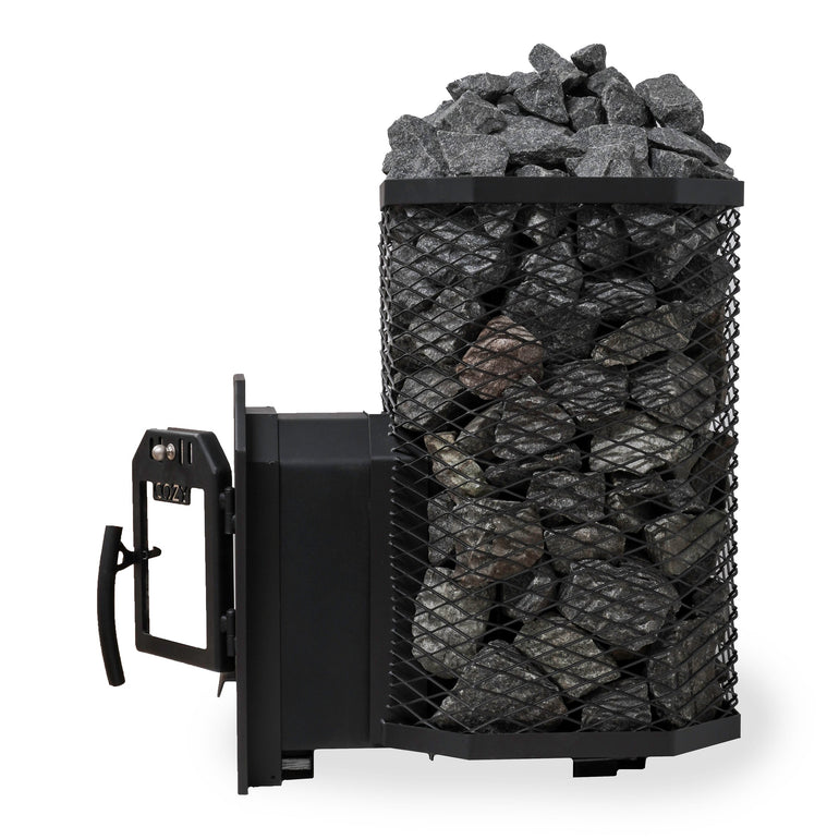 Cozy Heat Through-Wall Pkg Wood-Burning Sauna Stove Package, Up to 18kW