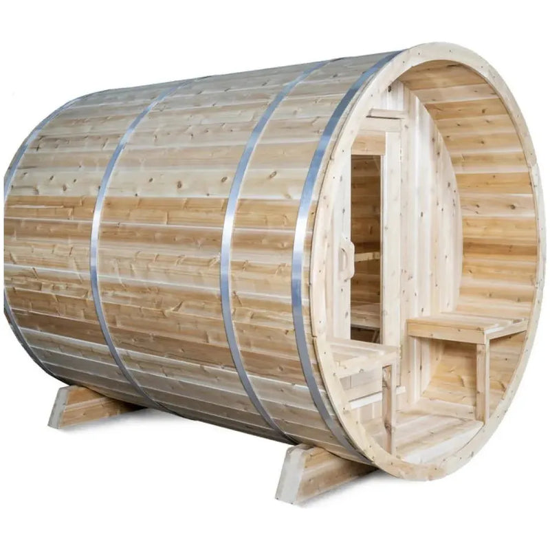Dundalk LeisureCraft Canadian Timber Serenity 3-4 Person Barrel Sauna CTC2245W