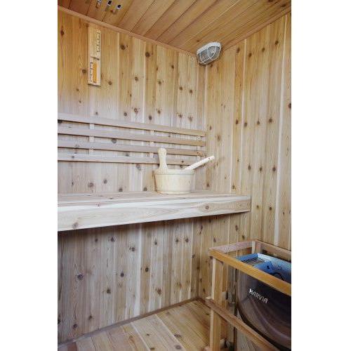 Sunray The Hampton 3 Person Indoor Traditional Sauna Double Bench
