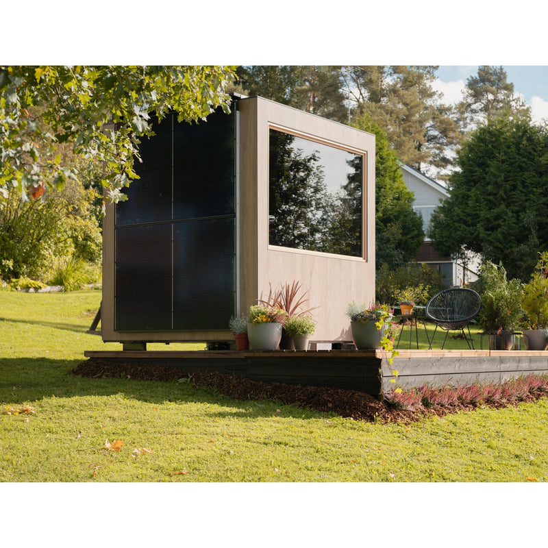 ThermaSol Solaris Solar-Powered Fully Assembled Outdoor Sauna Cabin