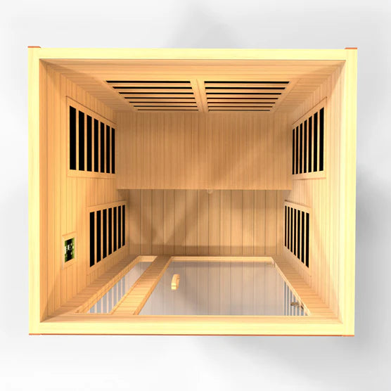 Dynamic Cardoba Elite 2-Person Ultra Low EMF FAR Infrared Sauna (Canadian Hemlock)
