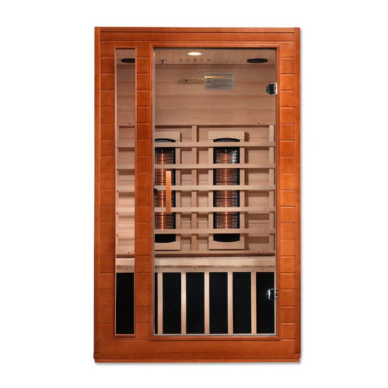 Dynamic Cardoba 2-Person Full Spectrum Near Zero EMF FAR Infrared Sauna (Canadian Hemlock)