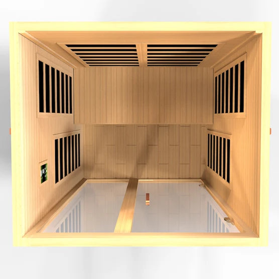 Dynamic Santiago Elite 2-Person Ultra Low EMF FAR Infrared Sauna (Canadian Hemlock) DYN-6209-02 Elite