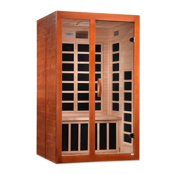 Dynamic Santiago Elite 2-Person Ultra Low EMF FAR Infrared Sauna (Canadian Hemlock) DYN-6209-02 Elite