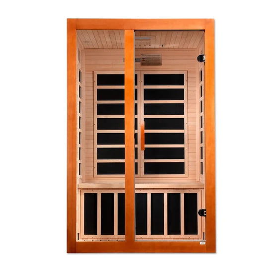 Dynamic Santiago Elite 2-Person Ultra Low EMF FAR Infrared Sauna (Canadian Hemlock) DYN-6209-02 Elite