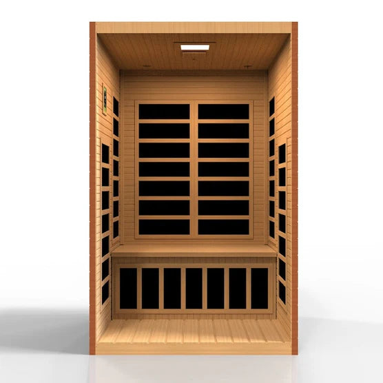 Dynamic Santiago Elite 2-Person Ultra Low EMF FAR Infrared Sauna (Canadian Hemlock) DYN-6209-02 Elite