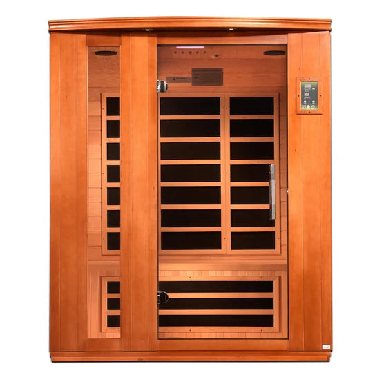 Dynamic Lugano 3-Person Ultra Low EMF FAR Infrared Sauna (Canadian Hemlock)