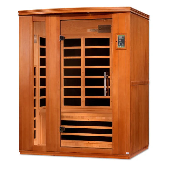 Dynamic Lugano 3-Person Ultra Low EMF FAR Infrared Sauna (Canadian Hemlock)