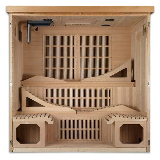 Dynamic Monaco Elite 6-Person Ultra Low EMF FAR Infrared Sauna (Canadian Hemlock)