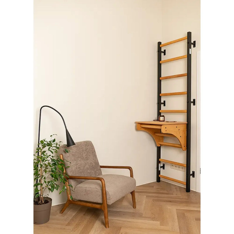 BenchK - Series 7 712 Wall Bars With Adjustable Pull-Up Bar & Bench top
