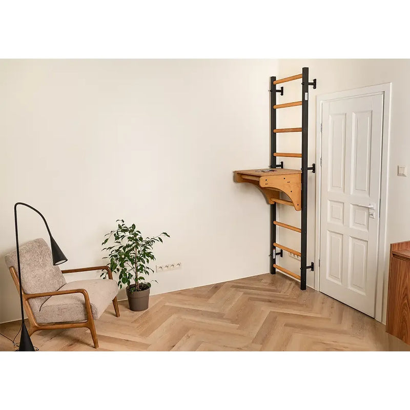 BenchK - Series 7 712 Wall Bars With Adjustable Pull-Up Bar & Bench top