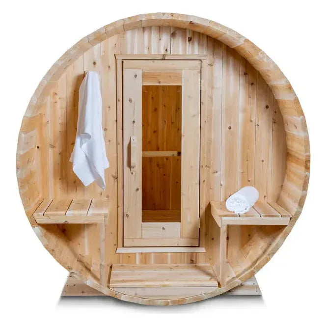 Dundalk LeisureCraft Canadian Timber Serenity 3-4 Person Barrel Sauna CTC2245W