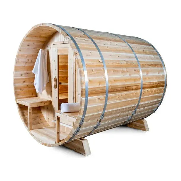 Dundalk LeisureCraft Canadian Timber Serenity 3-4 Person Barrel Sauna CTC2245W