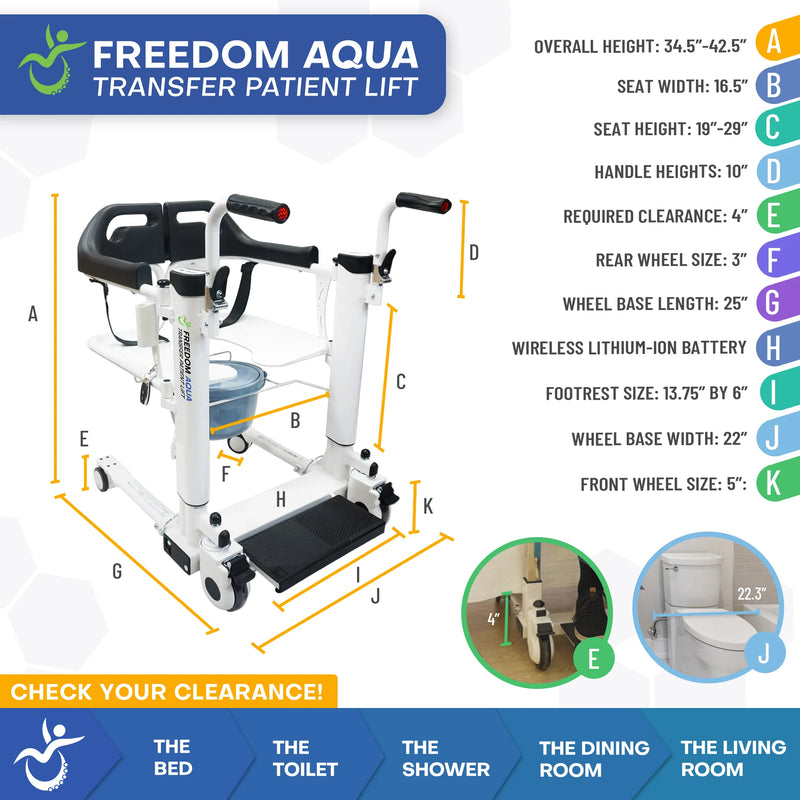 Freedom Aqua Transfer Patient Lift